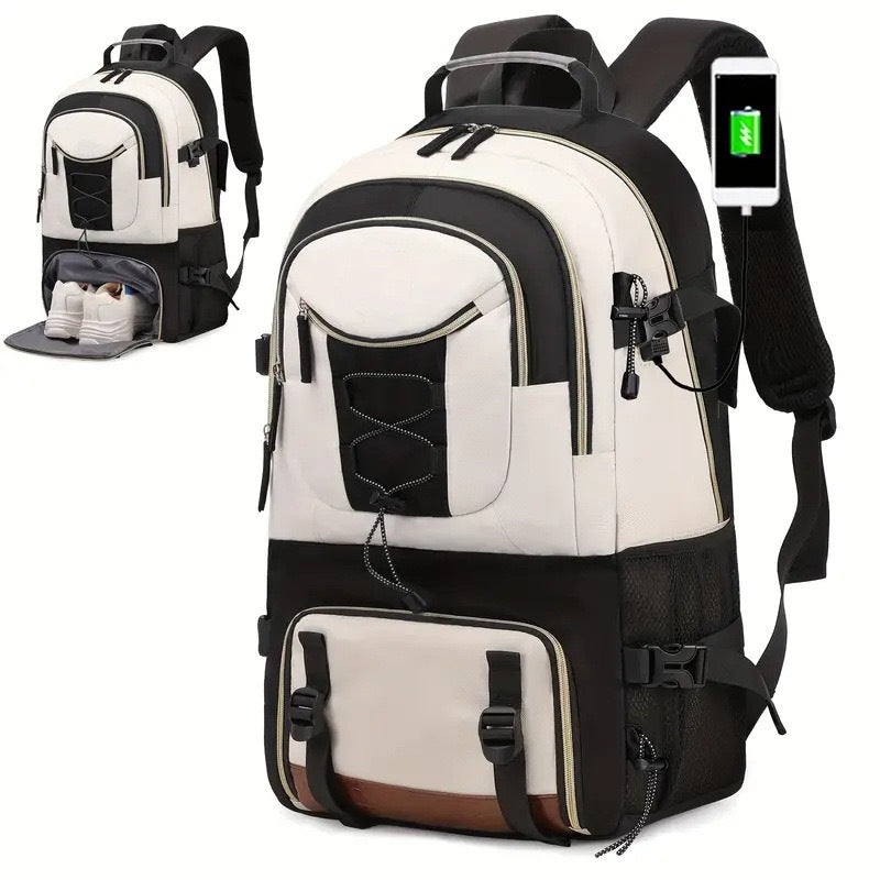 Good-looking Large Capacity High Sense Hiking Oxford Leisure Backpack