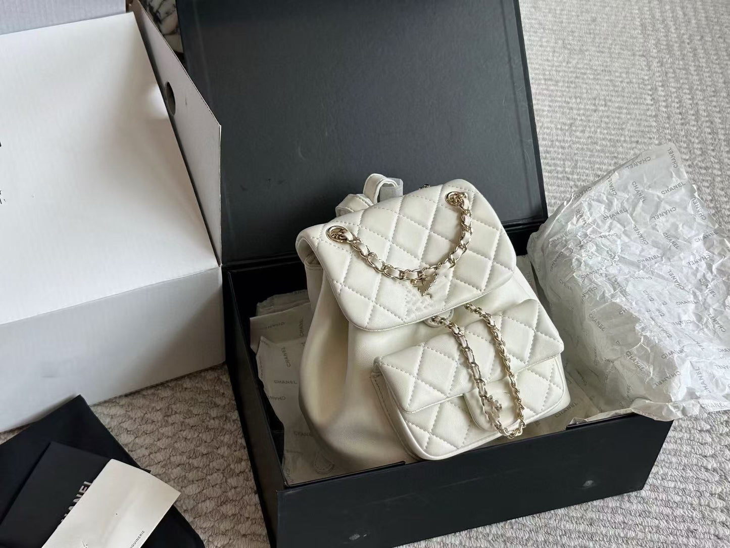 Style High-grade Sheepskin Pattern Fashion One Can Be Portable With Women's Backpack