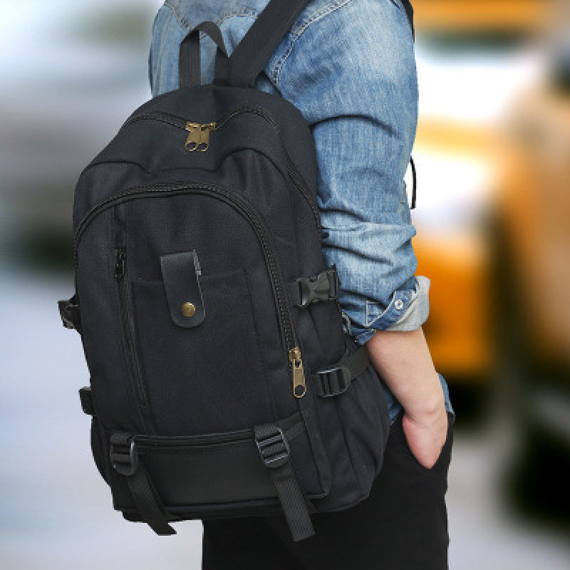 Men's Site Tools Canvas Labor Protection Repair Woodworking Leisure Backpack