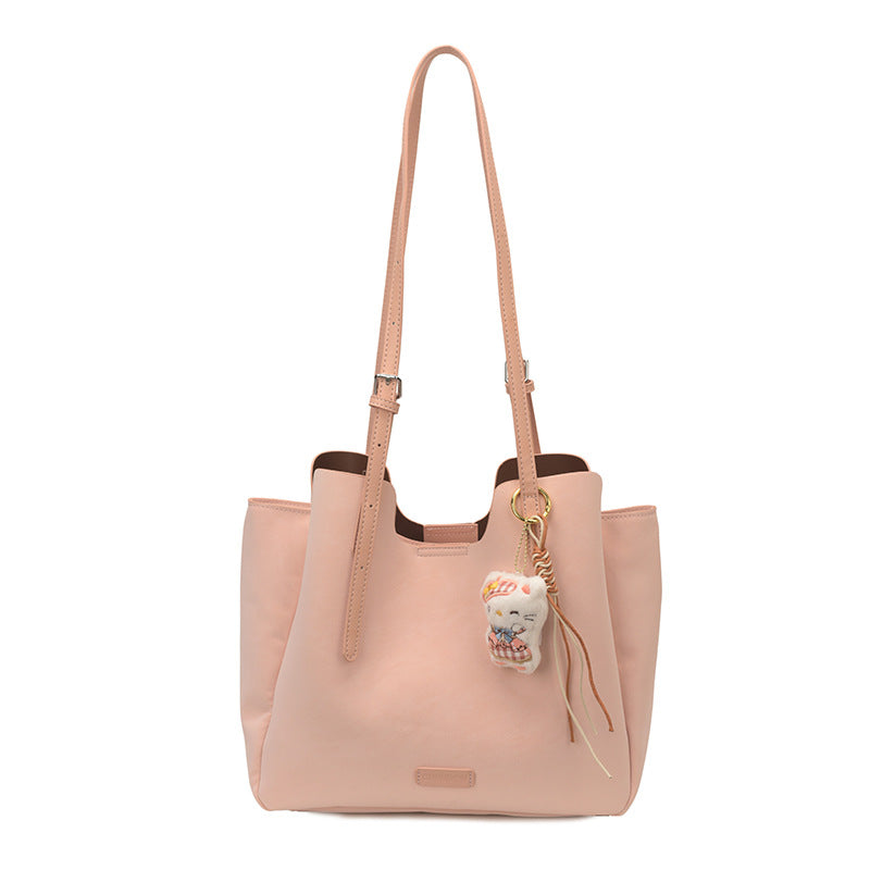 Women's Frosted Large Capacity Totes Retro Fashion Bags