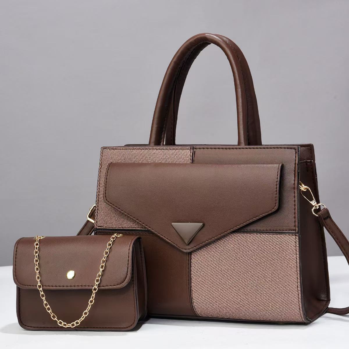 Patchwork Contrast Color Good-looking Light Luxury Women's Shoulder Bag