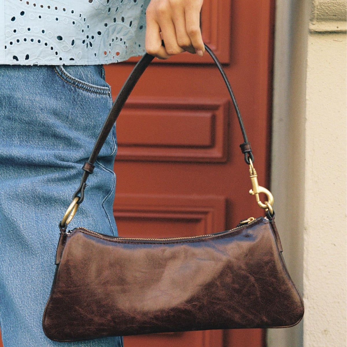 Fashionable Design High-grade Underarm Commuting Baguette Women's Handbag