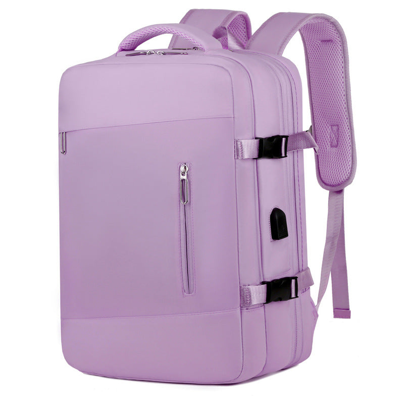 Women's Multifunctional Large Capacity Coverable Short Business Leisure Backpack