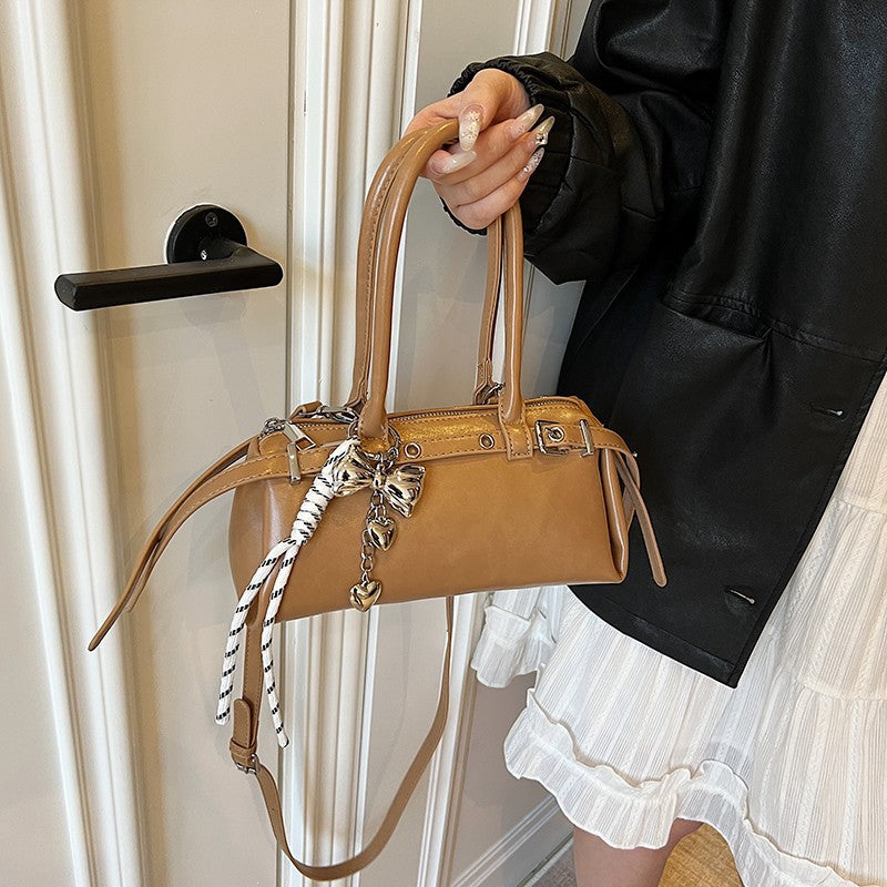 Women's Portable Sausage Fashionable Retro Baguette High-grade Large Women's Shoulder Bag