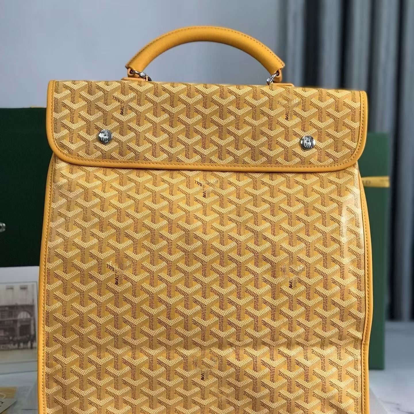 Women's & Men's Dog Teeth Letter Printing Fashion Large Capacity Leisure Backpack