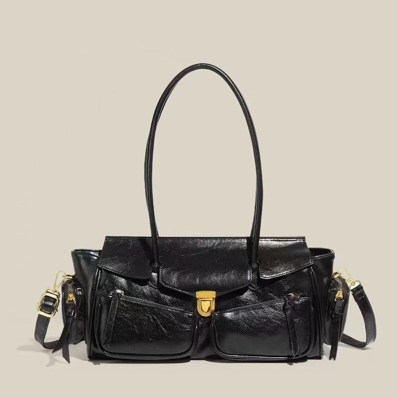 High-grade Hot Portable Motorcycle Western Style Commuter Fashion Large Capacity Bags