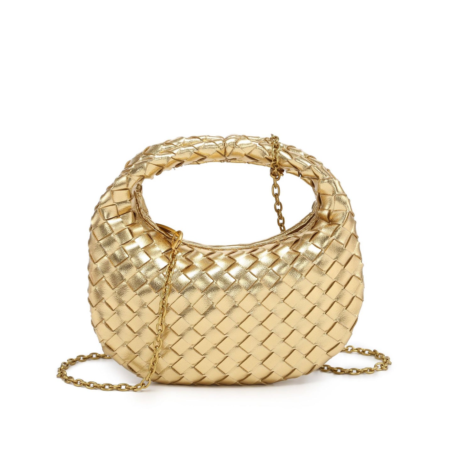 Women's Fashion Solid Color Simple Trend Woven Women's Messenger Bag