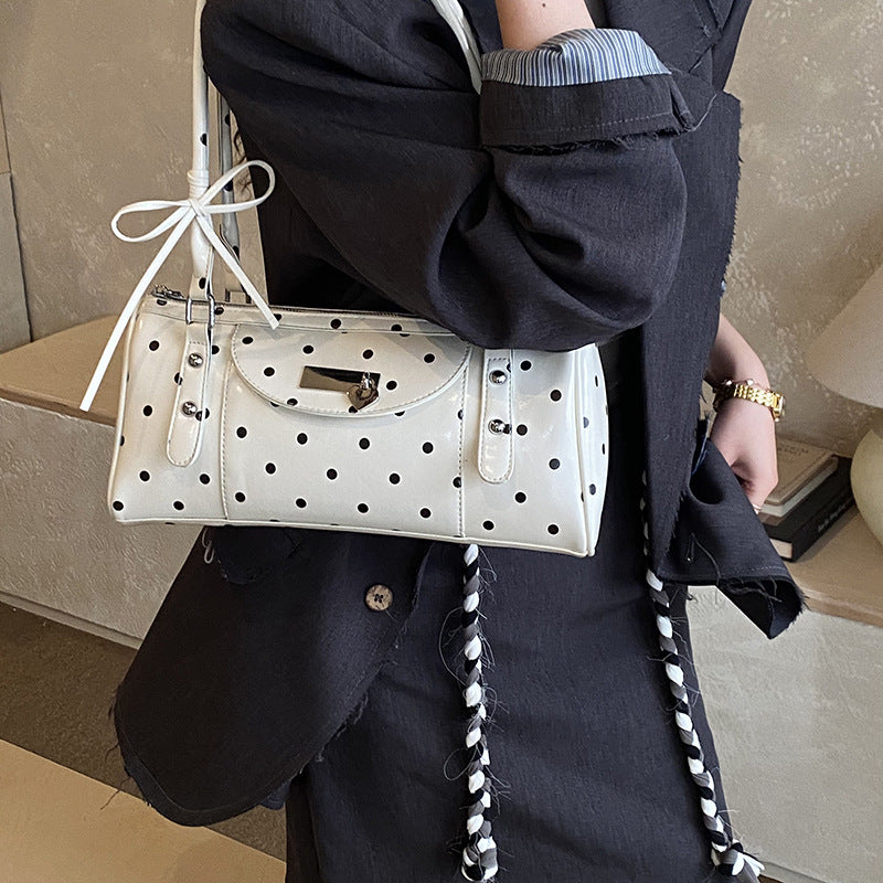 Women's Fashion Dot Korean Style Commuter Boston Bags