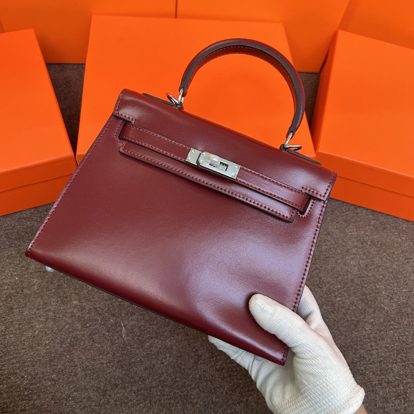 Women's Leather Glossy Cowhide Jim Kelly Second Generation Bags