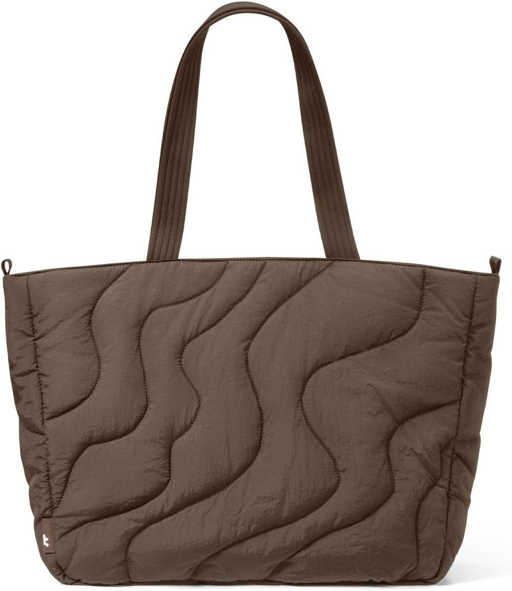 Women's Inflatable Fluffy Texture Large Capacity Lightweight Office Tote Bag