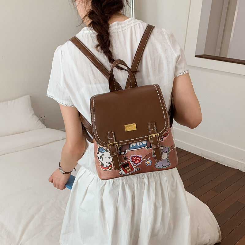Glamorous Casual Women's Fashion High-grade Cartoon Women's Backpack