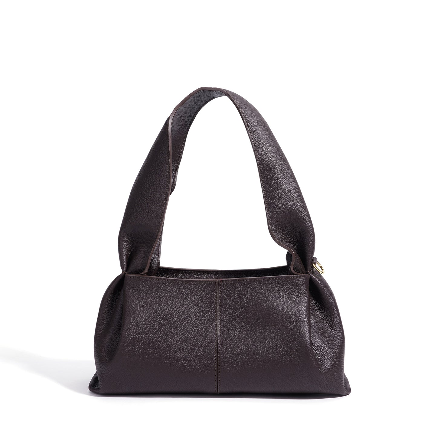 Korean Style Design Genuine Leather Commuter High-grade Cloud Baguette Shoulder Bags