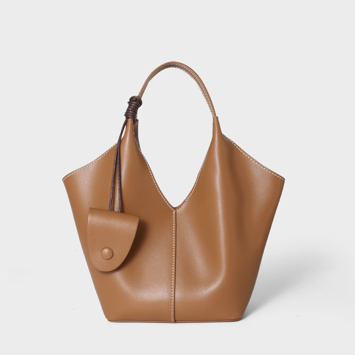 Women's Niche Large Capacity Totes Leather Vegetable Tote Bag