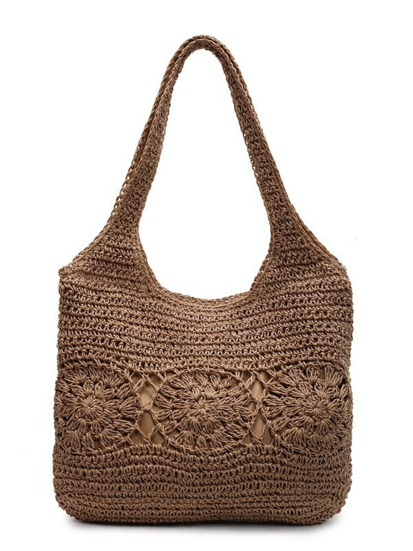 Simple Hollowed Fashion Woven Mori Leisure Handbags