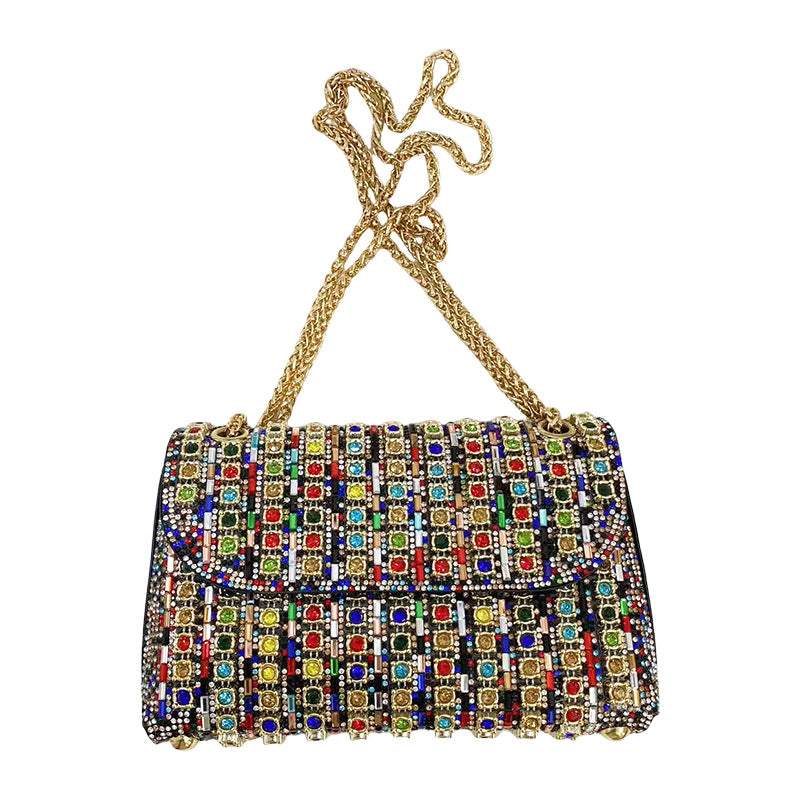 Women's Full Diamond Underarm Banquet Dress One Women's Shoulder Bag