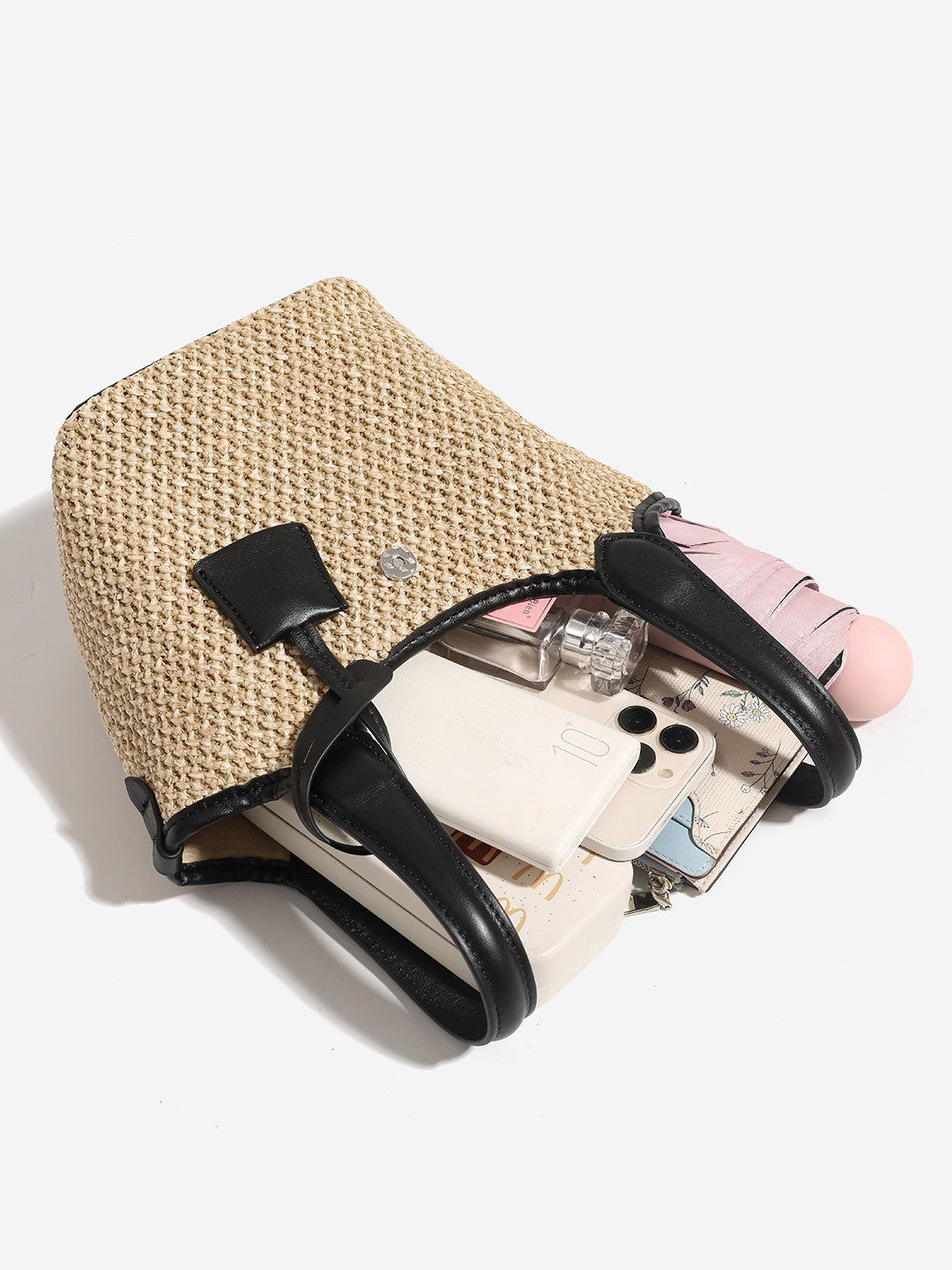 Niche Straw Woven Vegetable Basket Beach Vacation Bags
