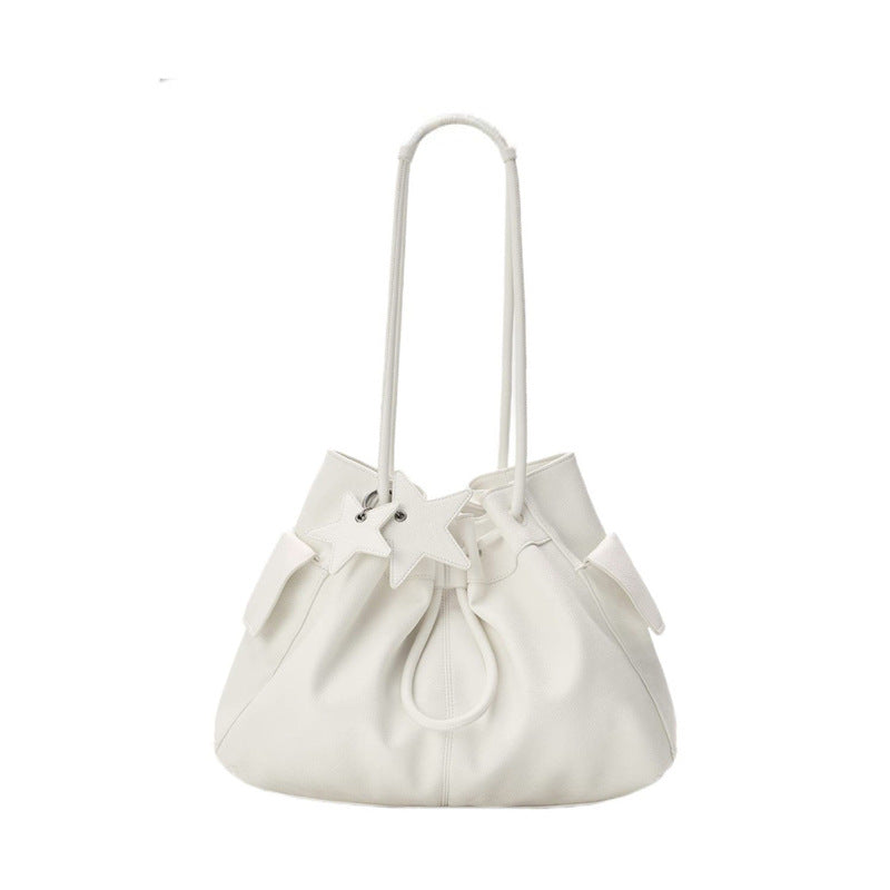 Women's Large Capacity Hand-held Niche High Sense Beam Tote Bag