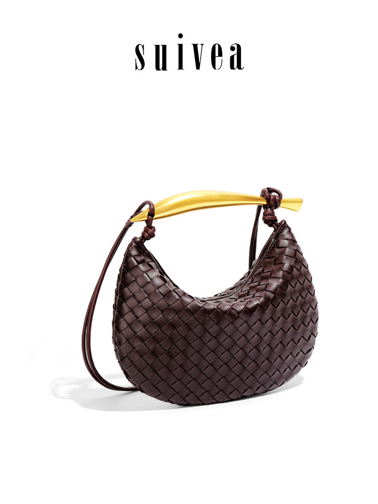 Sardine Woven Metal Underarm Portable Dumpling Women's Shoulder Bag