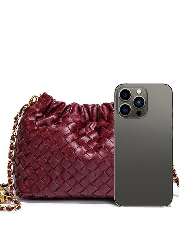 Women's High-grade Diamond Cloud Hand-woven Fashion Simple Bags