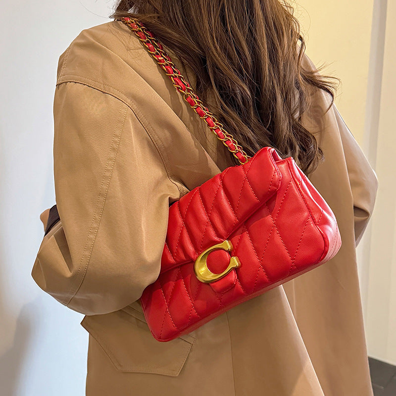 Korean Style Simple Rhombus Fashion Chain Leisure Bags