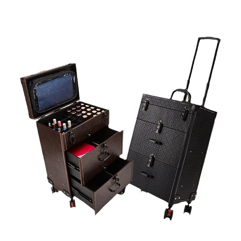 Professional Tattoo Embroidery Nail Beauty Box Brake Large Capacity Storage Cosmetic Cases