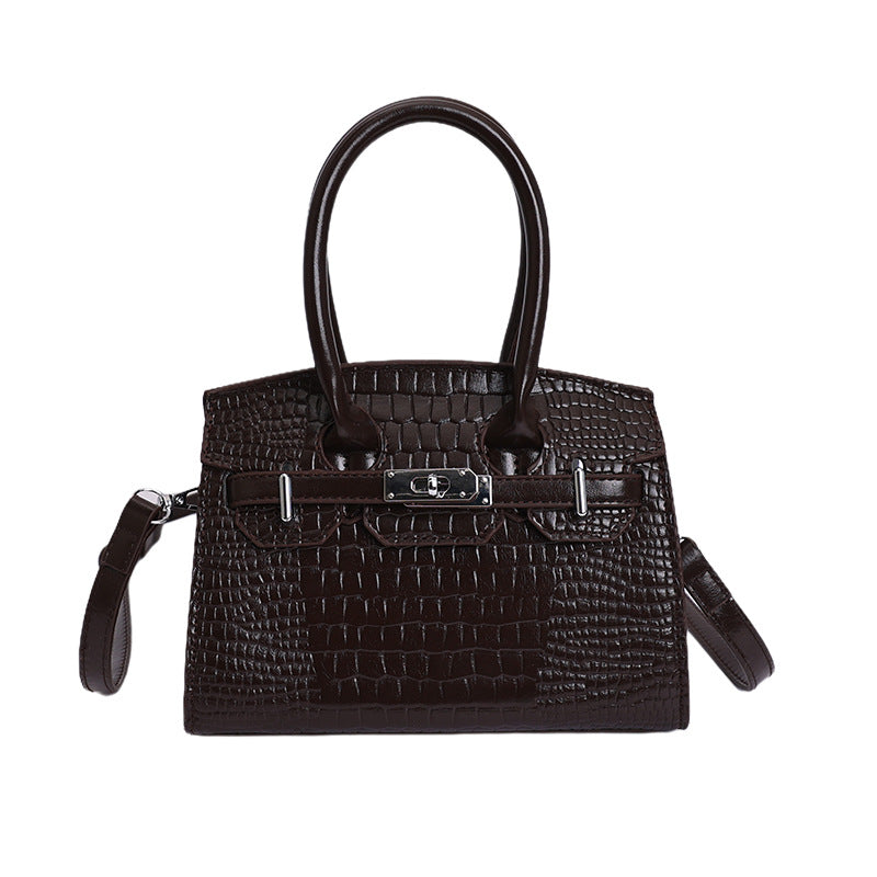 Women's Crocodile Pattern Platinum Fashionable Affordable Luxury Bags