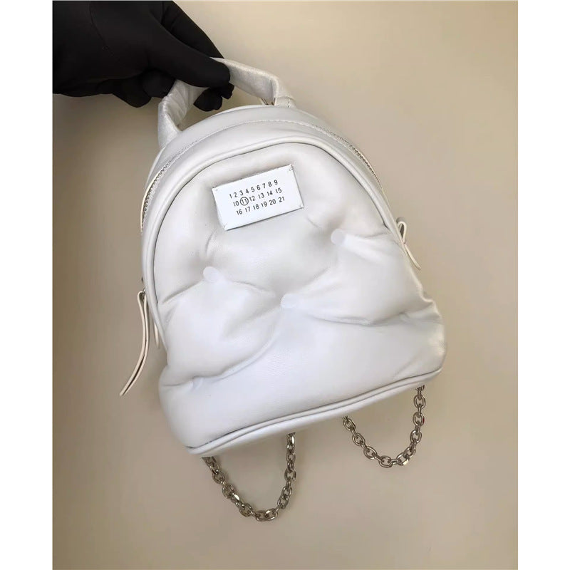 Fashion Women's Sheepskin Chain Leather Mini Women's Backpack