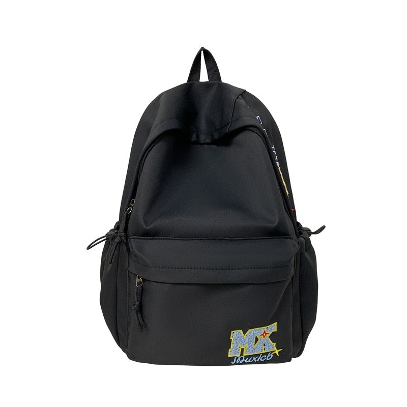 For Male Female College Korean Large Capacity Solid Color Junior Backpacks