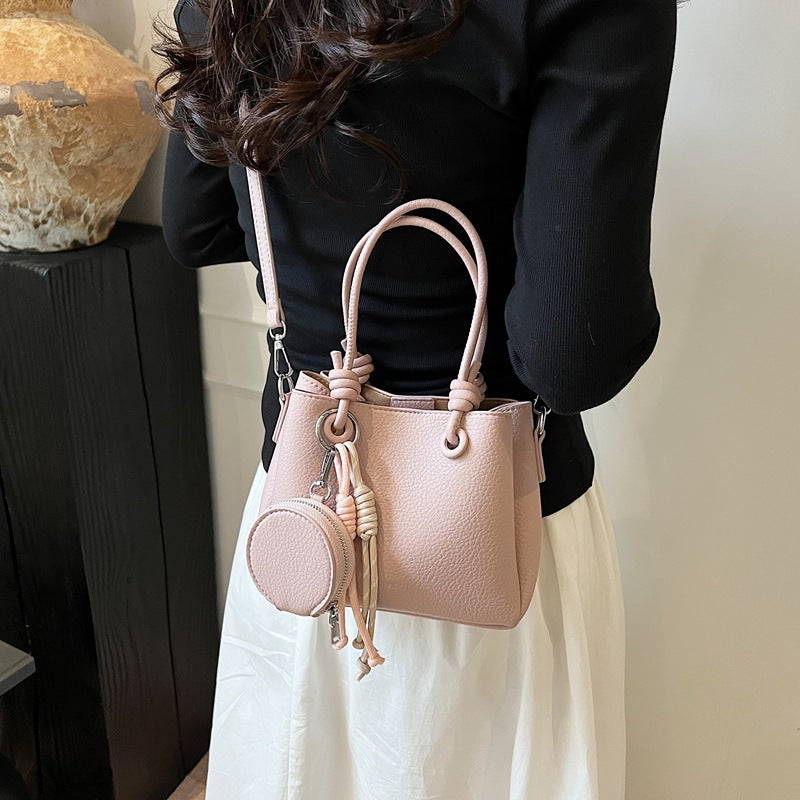 Versatile Spring Leisure Korean Style Fashionable High-grade Bucket Bag