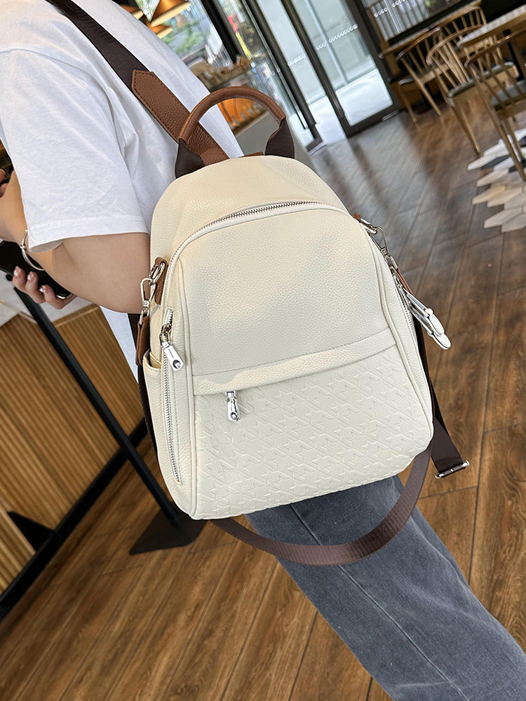 Women's Female College Plaid Advanced Sensitive Fashion Backpacks