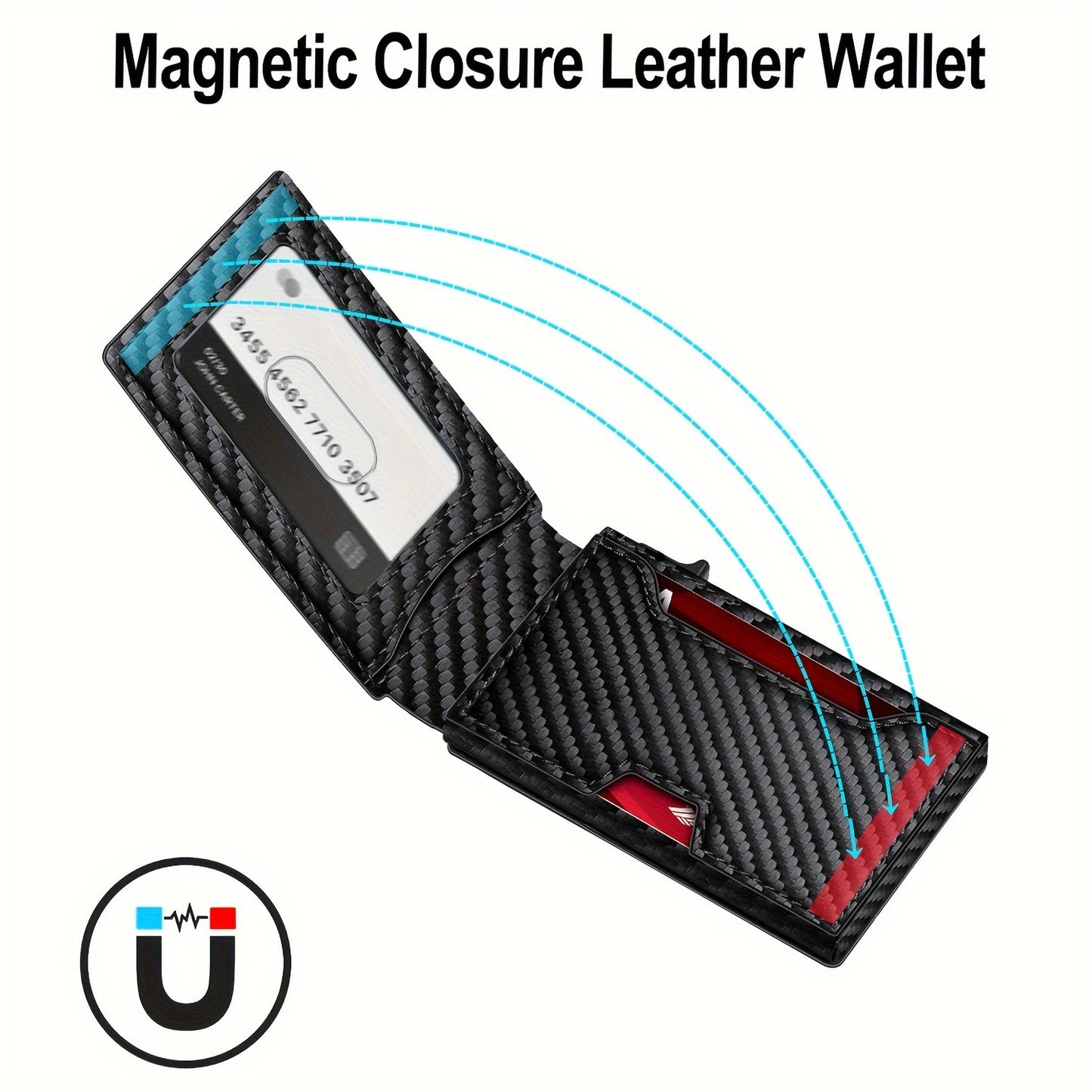 Fold Flip Cassette Swiping Magnetic Suction Card Pack Card Sleeve