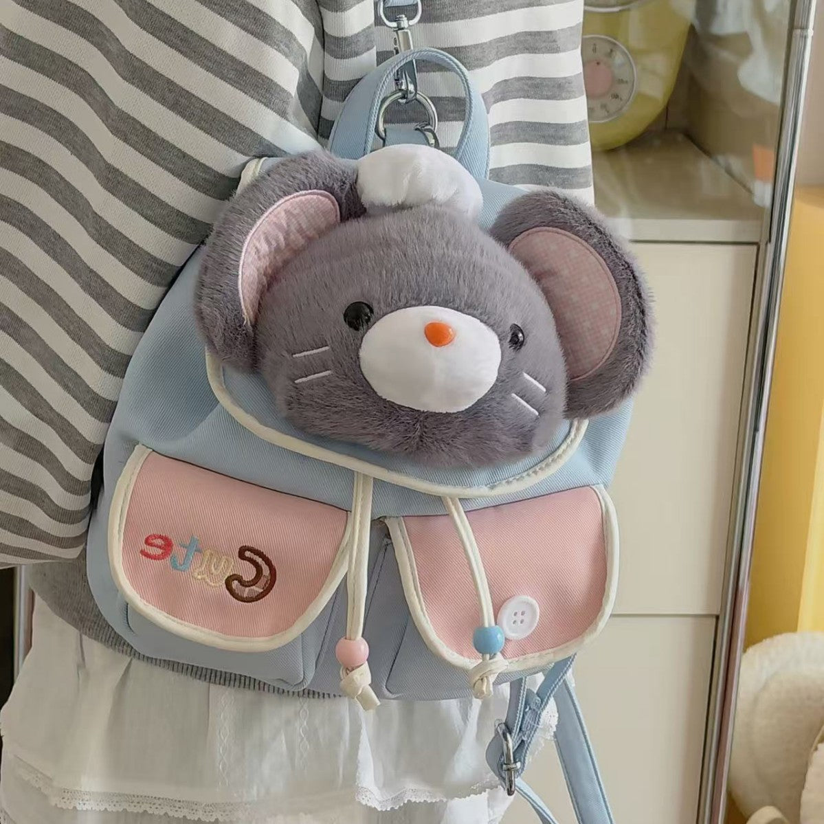 Good-looking Cartoon Doll Large Capacity Commuter Everyday Women's Backpack