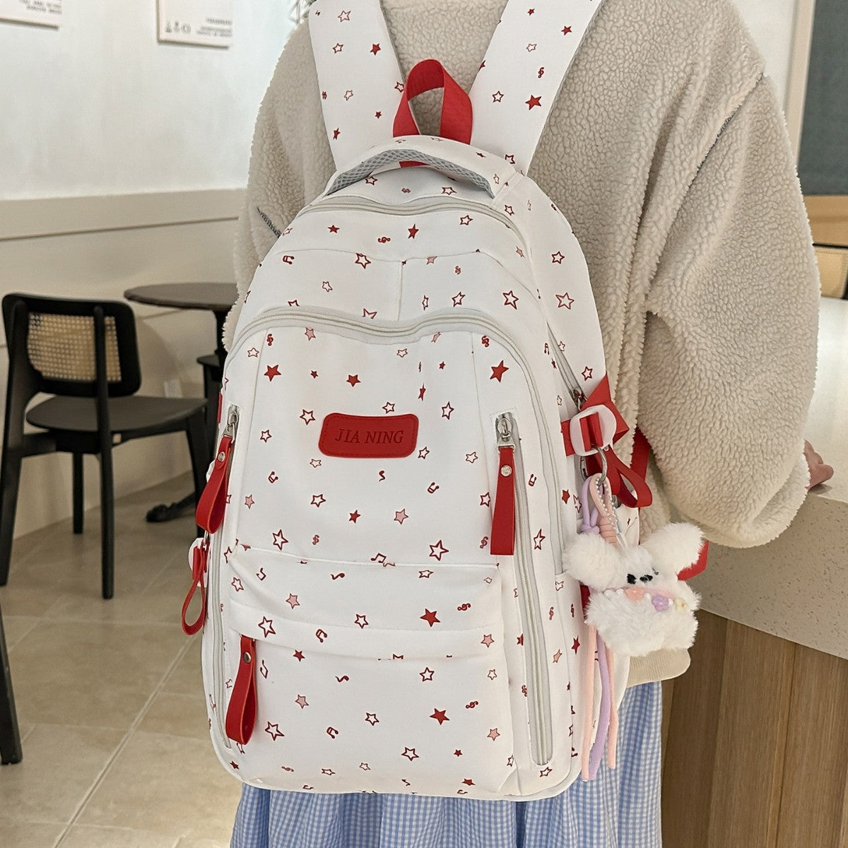 Korean Style Princess Cute Printed Junior High Leisure Backpack