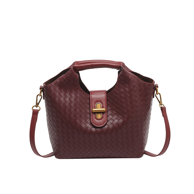 Women's Light Luxury Large Capacity Woven Niche Women's Handbag