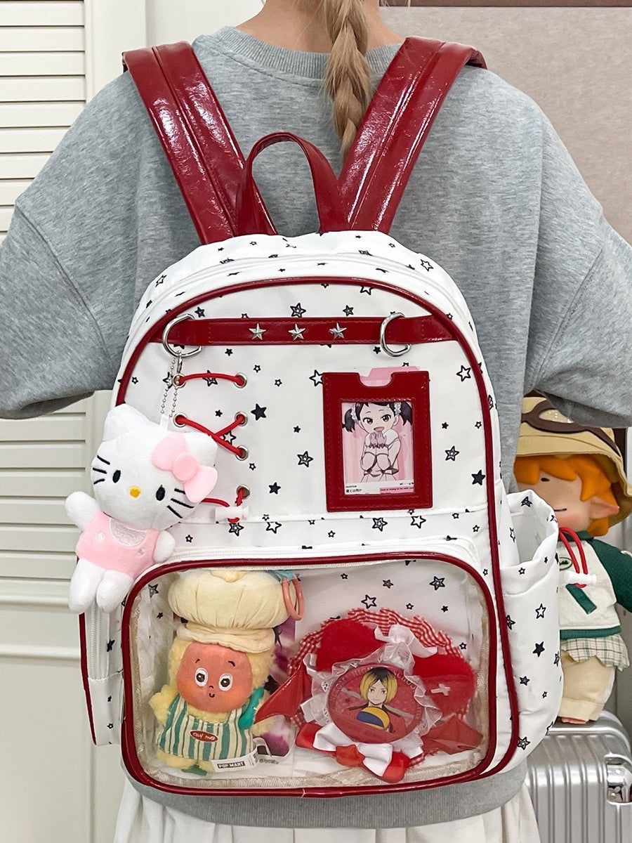 Korean Cartoon Cute Female Two-dimensional Bar Ji Leisure Backpack