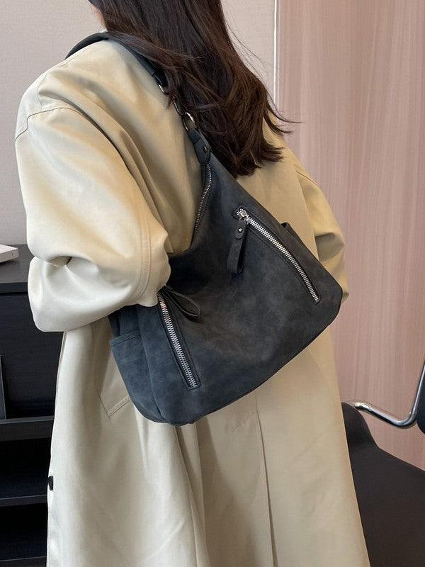 Women's Soil Style Fashionable Retro Business Commute Large Handbags