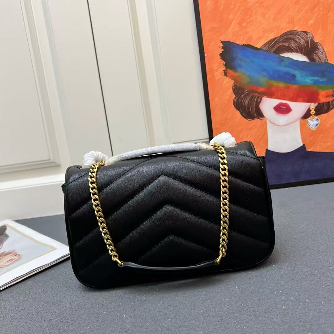Comfortable New Women's Flip Sheepskin Chain Small Square Bags