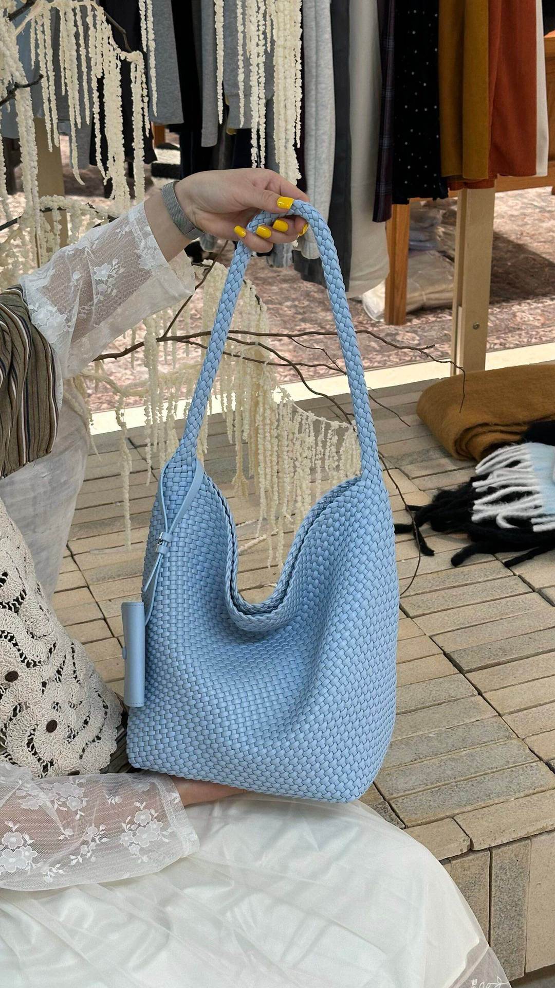 Women's Sense Hand-woven Candy Color Fashion Large Bags