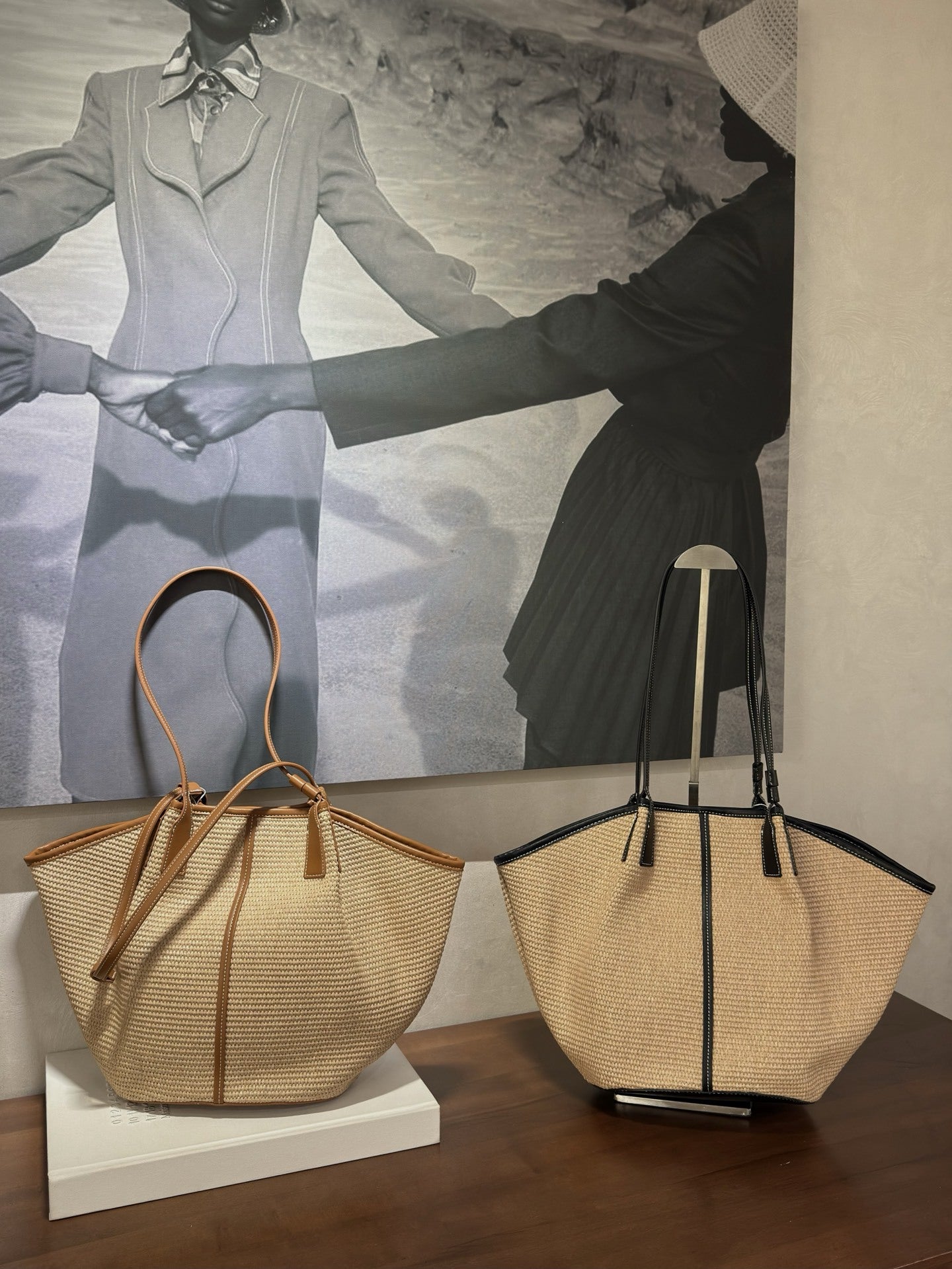Women's Woven Large Capacity Totes Vacation Style High Sense Bags