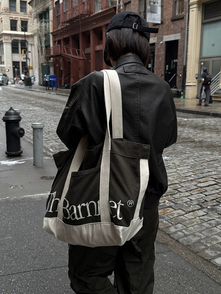 Milk Home Autumn Retro Korean Style Large Capacity Tote Bag