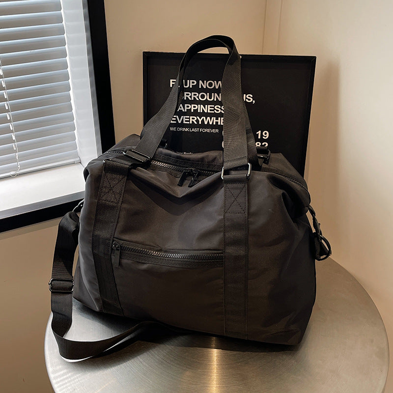 Black Oxford Cloth Short Distance Large Capacity Tote Bag