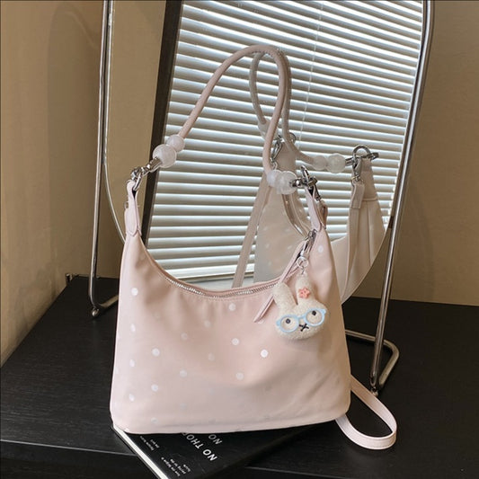 Women's Korean Style Niche Polka Dot Large Capacity Tote Bag