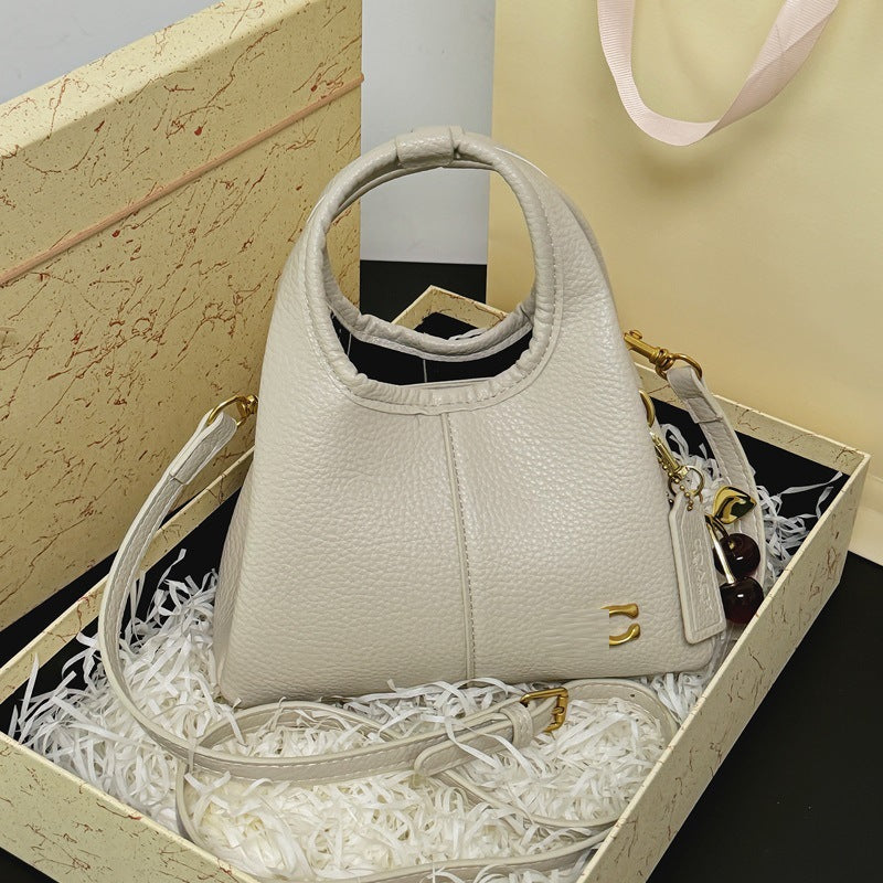 Women's Lychee Pattern Vegetable Basket Fashion Simple Portable Large Women's Messenger Bag