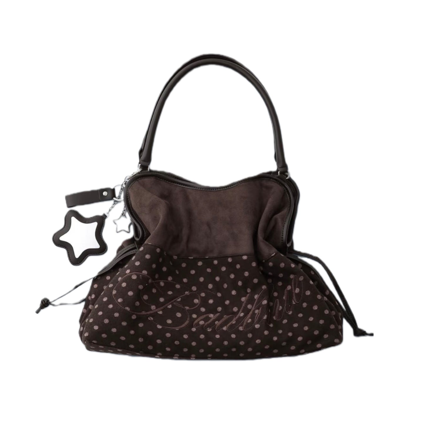 Niche Embroidery Leopard Print Mirror Pendant Women's Shoulder Bag