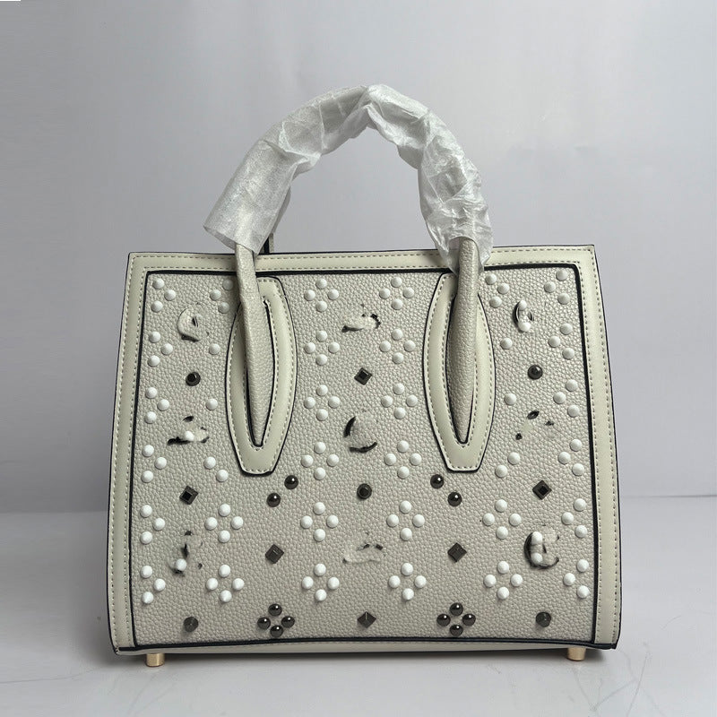 Pretty New Women's Retro Fashion Rivet Tote Bag