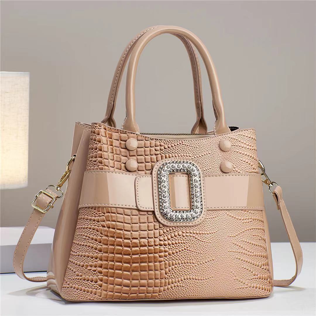 Women's Pattern Mother Stylish Elegant Versatile Large Bucket Bag