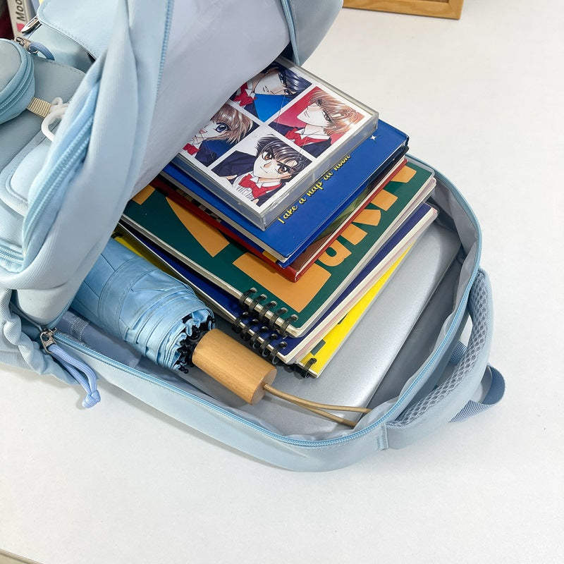 Spring Cute Korean College Female Good-looking Wide Women's Backpack