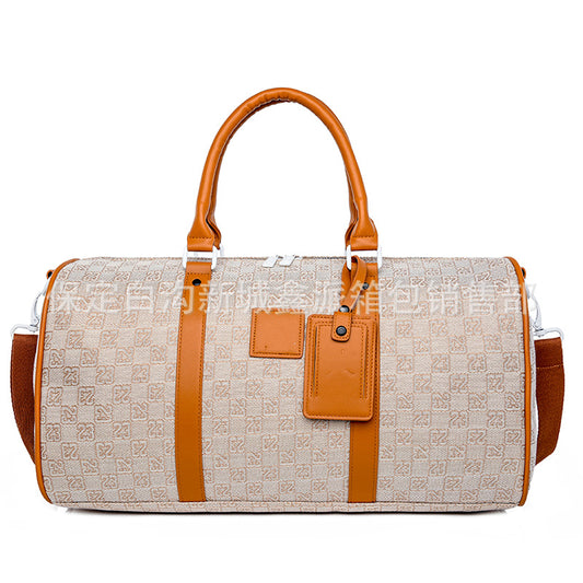 Trendy Chessboard Plaid Trip Waterproof Item Leisure Backpack