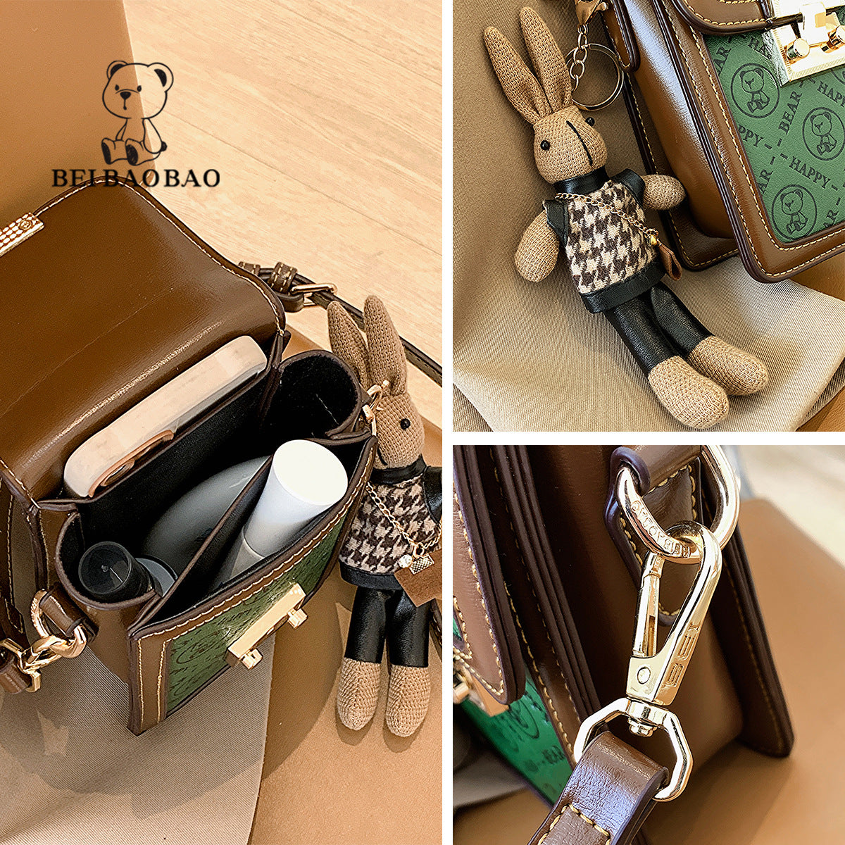 New Women's Source Retro Green Simple Phone Bags