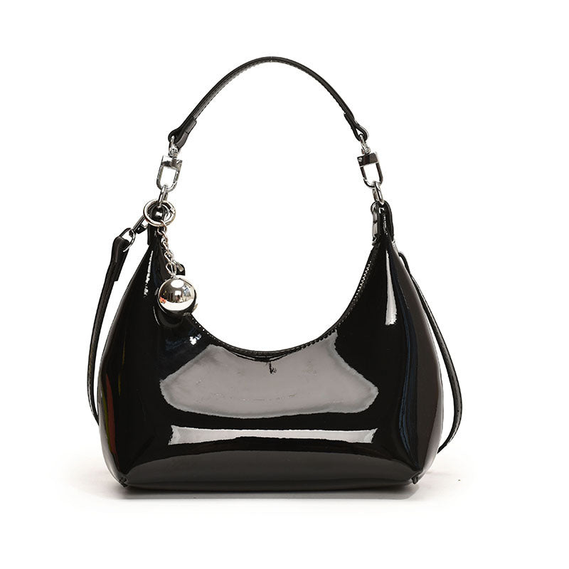 Women's Glossy Pea Korean Fashionable Simple Niche Women's Shoulder Bag